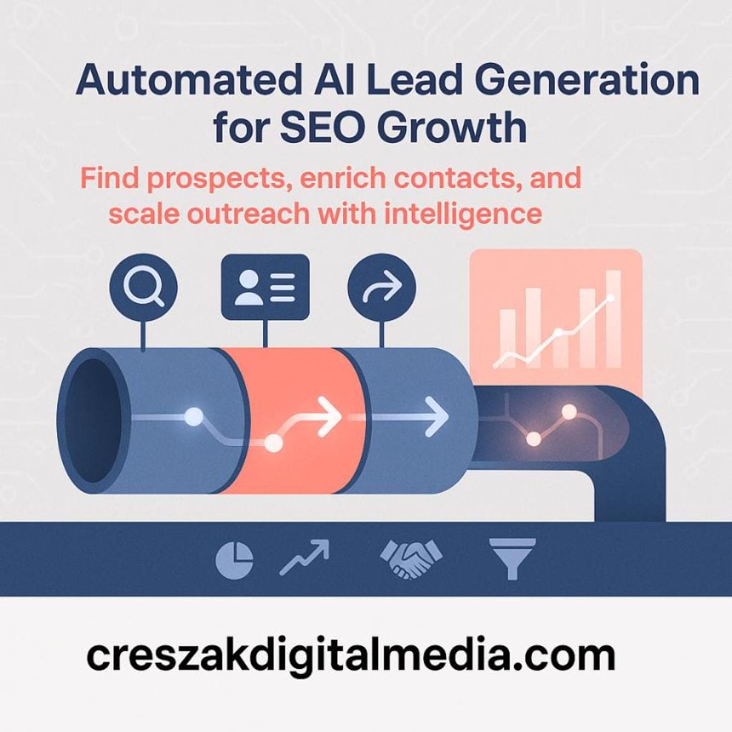 is there an ai tool that aids in how to generate seo leads by finding and contacting potential clients AI tools finding and contacting prospects to enhance Lead Gen SEO Services – CresZak Digital Media.