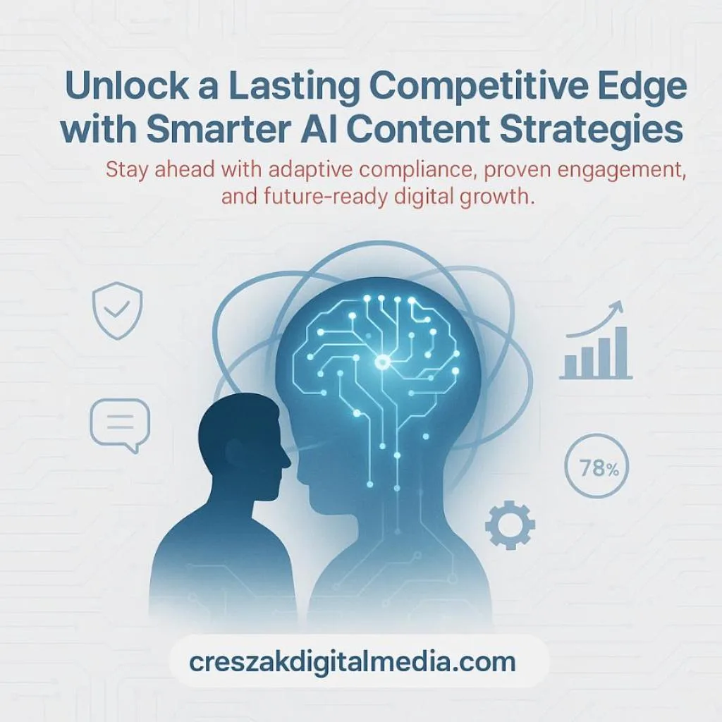 How leveraging AI content guidelines boosts competitiveness and strengthens SEO Services for Small Businesses by CresZak Digital Media.