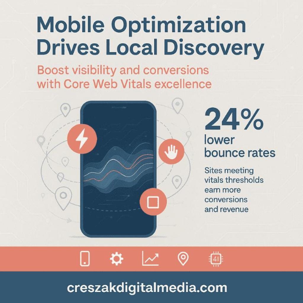 mobile optimization for local seo powered by core web vitals enhancement Mobile optimization for Local SEO powered by Core Web Vitals to improve Local SEO Services – CresZak Digital Media.