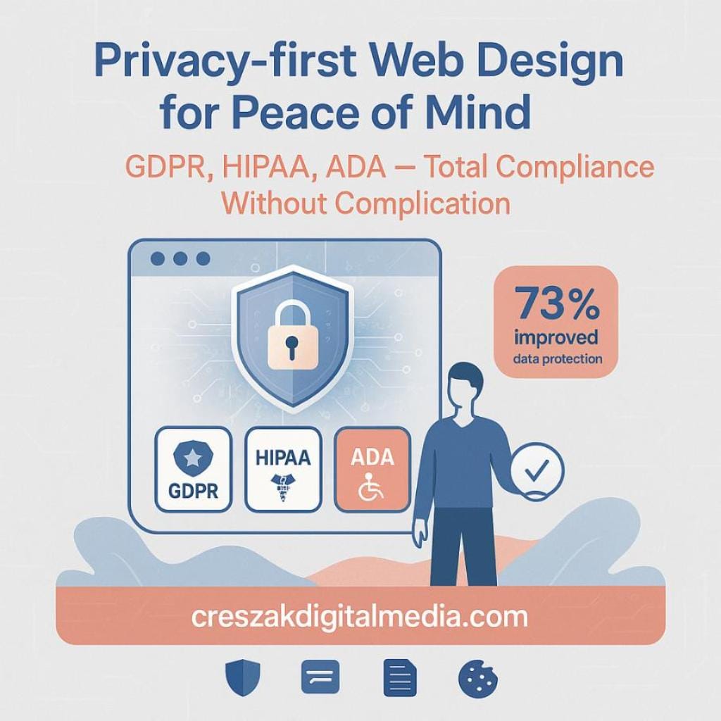 privacy and security in modern web design CresZak Digital Media Web Design Services built with strong privacy and security standards.