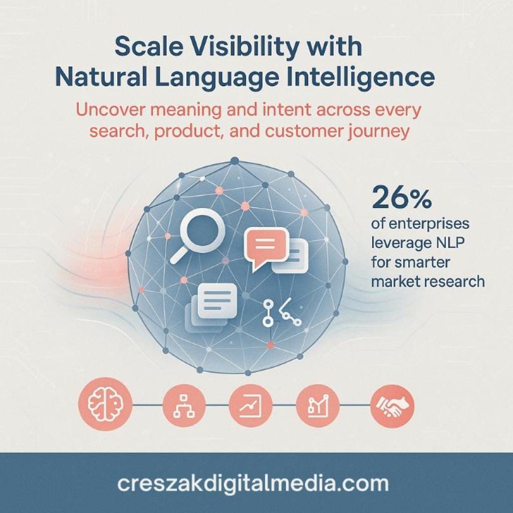 scaling semantic visibility with natural language processing Scaling Semantic Visibility with NLP via CresZak Digital Media Enterprise SEO Services