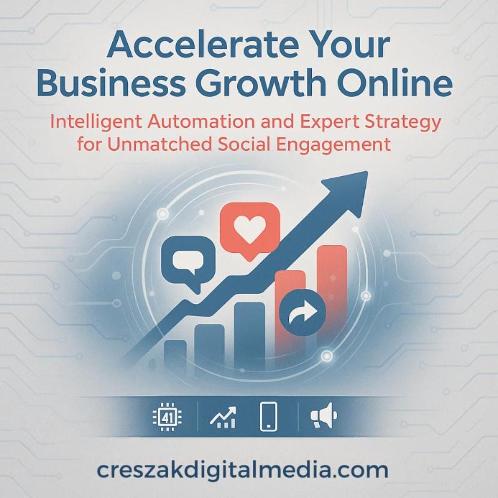social media marketing services transform business growth Social Media Marketing Services driving business growth by CresZak Digital Media.