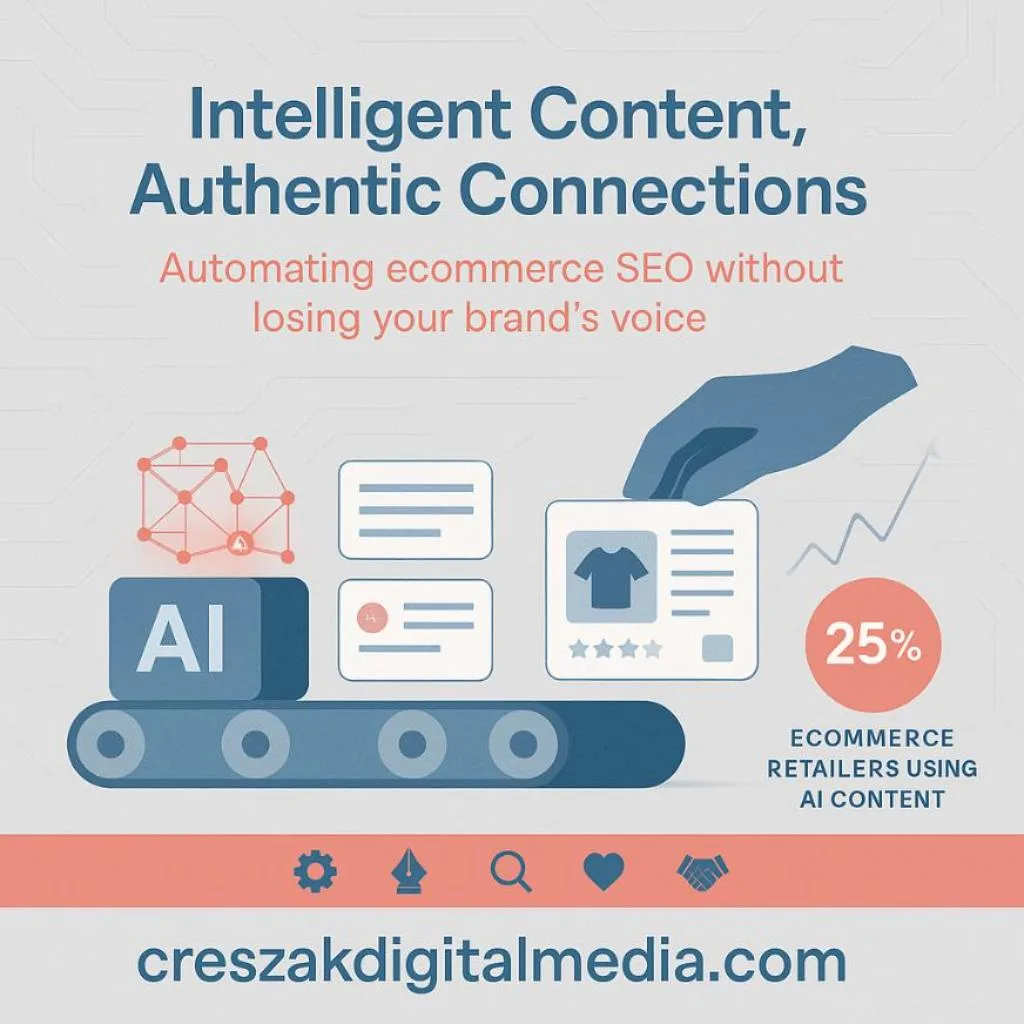 Automated Content Integration with Ecommerce SEO Services by CresZak Digital Media