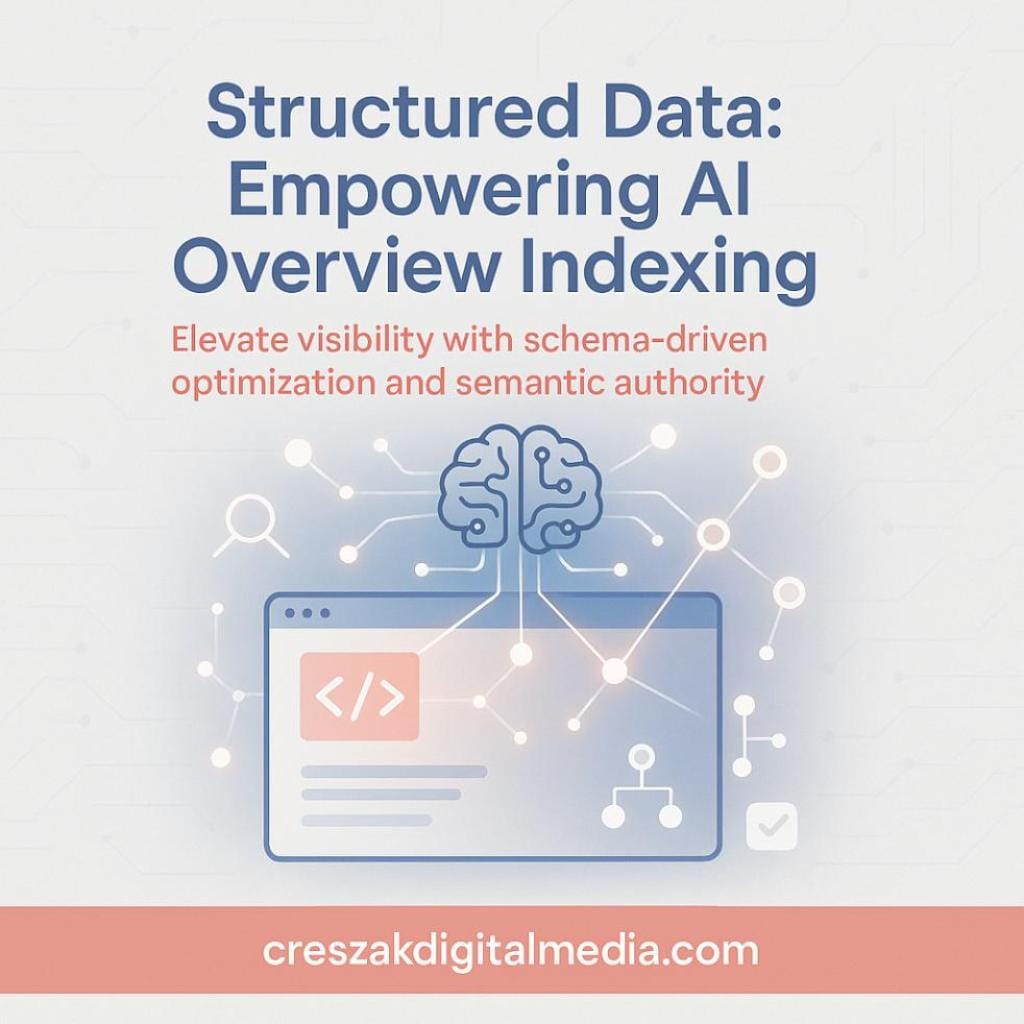 structured data implementation strengthens ai overview indexing performance CresZak Digital Media Website SEO Services with Structured Data for Better AI Overview Indexing