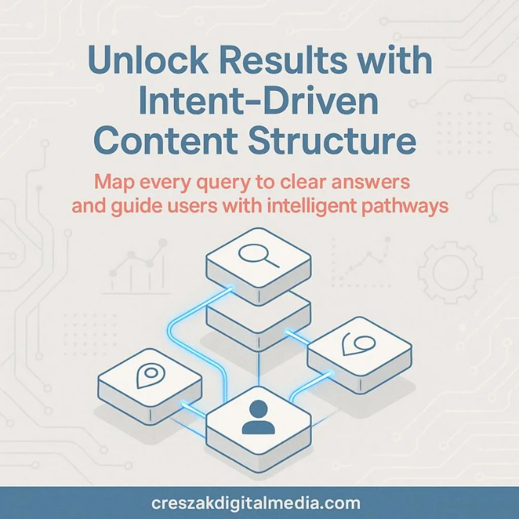 How structuring content with user intent models strengthens SEO Services for Small Businesses by CresZak Digital Media.