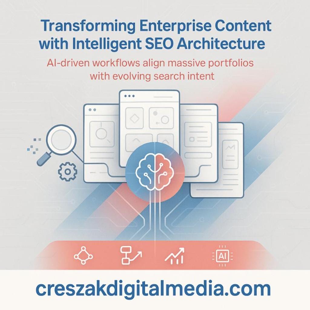 transforming large-scale content through intelligent seo architecture Intelligent SEO Architecture for Large-Scale Content by CresZak Digital Media Enterprise SEO Services