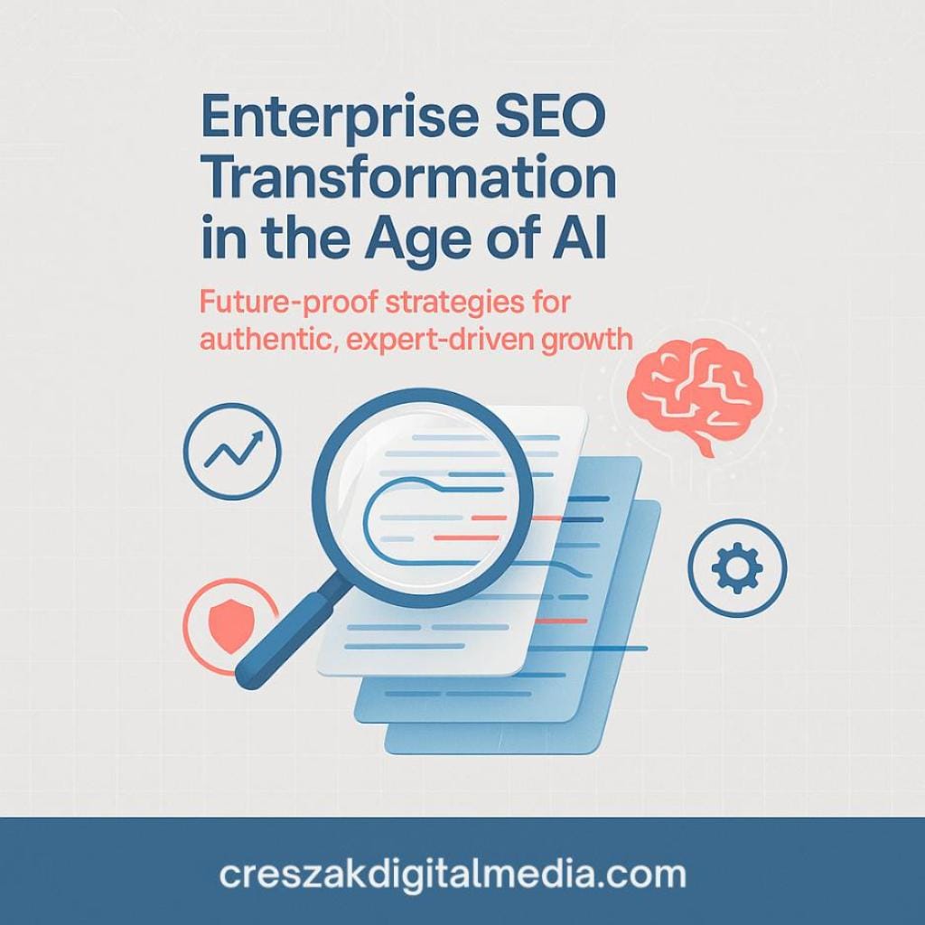 understanding enterprise seo evolution in the ai content landscape How enterprise SEO evolves in the AI content landscape to strengthen SEO Services for Small Businesses by CresZak Digital Media.