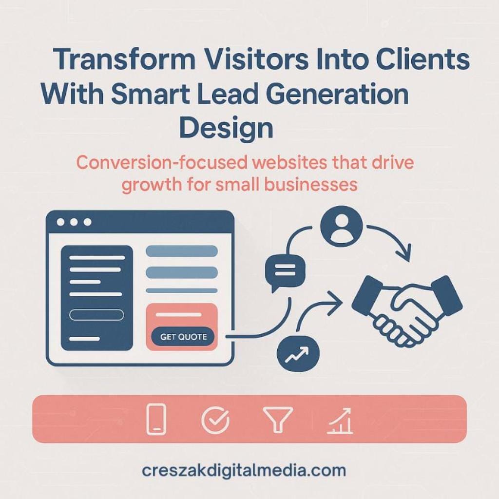 understanding lead generation web design for business growth CresZak Digital Media Lead Gen Agency explaining lead generation web design for business growth.