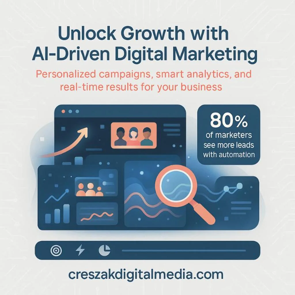 Modern AI digital marketing services explained by CresZak Digital Media