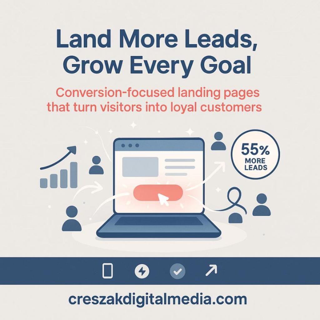 understanding professional landing page solutions for small business success Professional small-business solutions by CresZak Digital Media Landing Page Design Services
