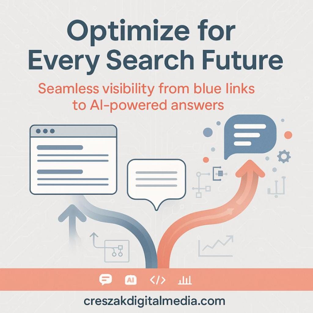 what are the visibility differences in seo enterprise platforms when optimizing for traditional versus ai-generated results Visibility Differences in Search Results Using CresZak Digital Media Enterprise SEO Services