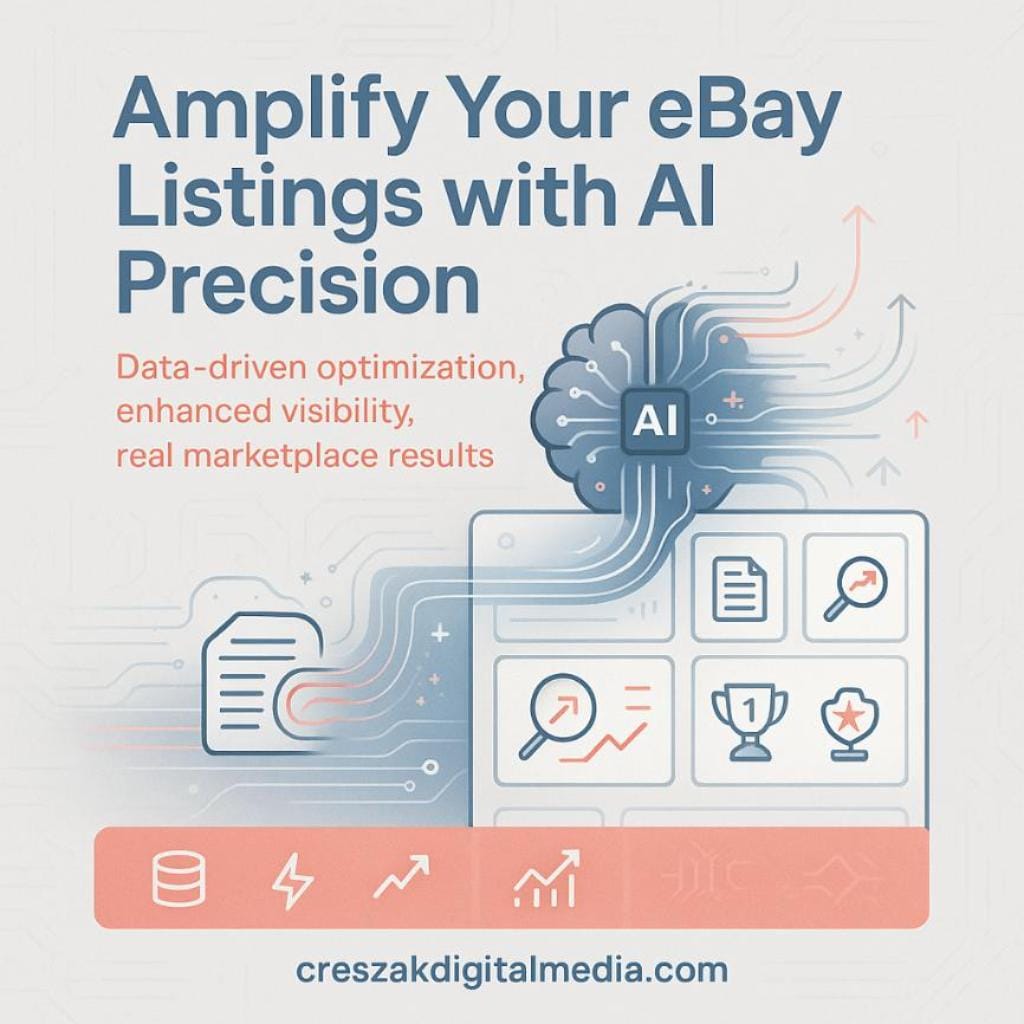 Using AI for Better Listing Optimization with CresZak Digital Media eBay SEO Services