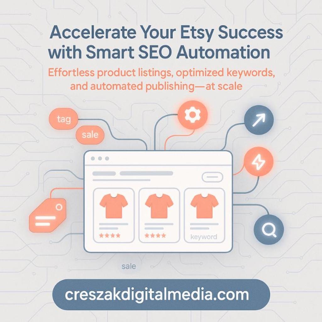 Efficient Listing Generation with CresZak Digital Media Etsy SEO Services