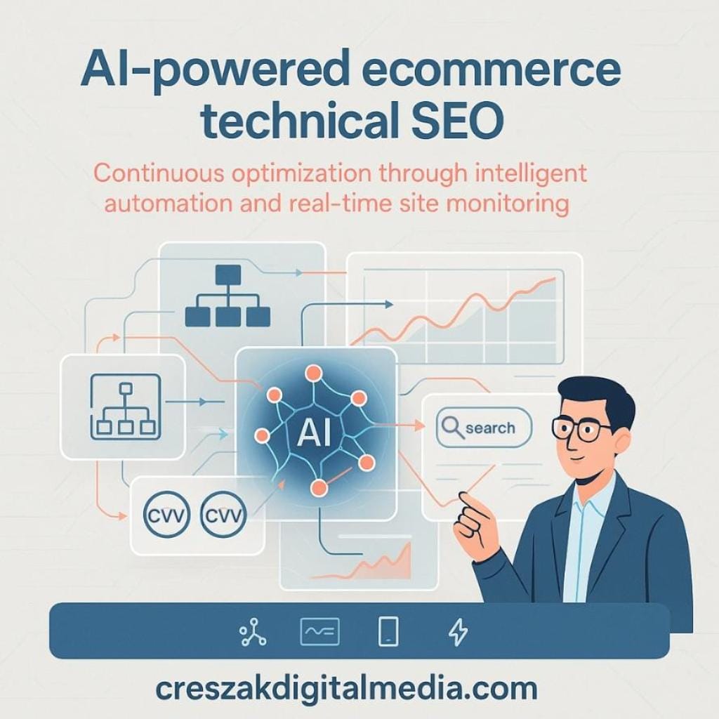 what makes ai-powered ecommerce technical seo different from traditional approaches AI-Powered Ecommerce Technical SEO vs Traditional Methods by CresZak Digital Media
