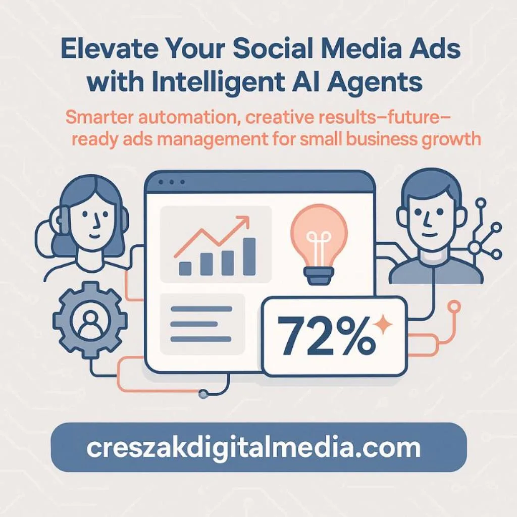 Future-ready Social Media Ads Services using AI ad agents by CresZak Digital Media.
