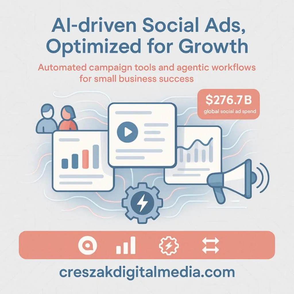 AI-powered Facebook optimization through Social Media Ads Services by CresZak Digital Media.