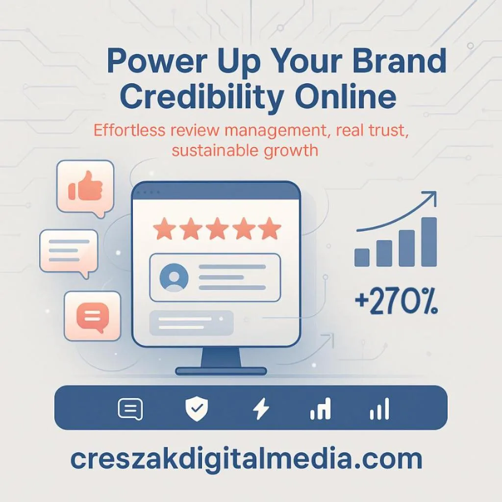 Reputation Management Services using advanced software for brand growth by CresZak Digital Media.