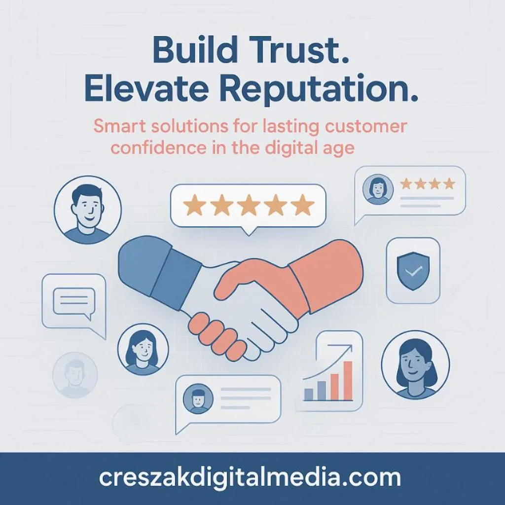 Reputation Management Services to build small business trust online by CresZak Digital Media.