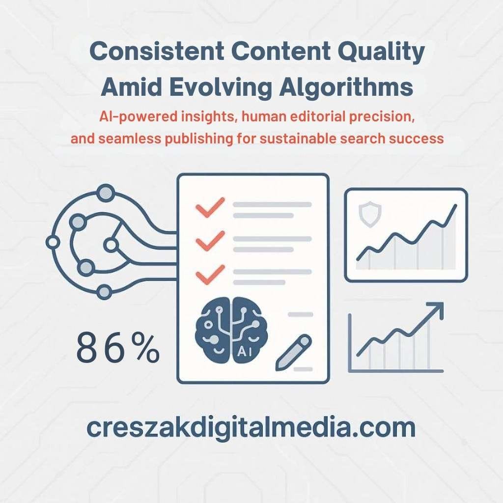 balancing algorithm updates with consistent content quality CresZak Digital Media Balancing Algorithm Updates with Quality in Ecommerce SEO Services