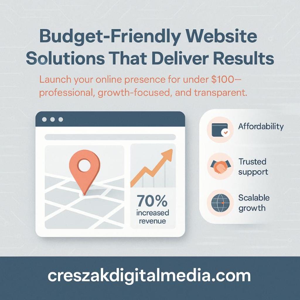 budget friendly website solutions that deliver results Budget-friendly solutions by CresZak Digital Media WordPress Web Design Company delivering real results