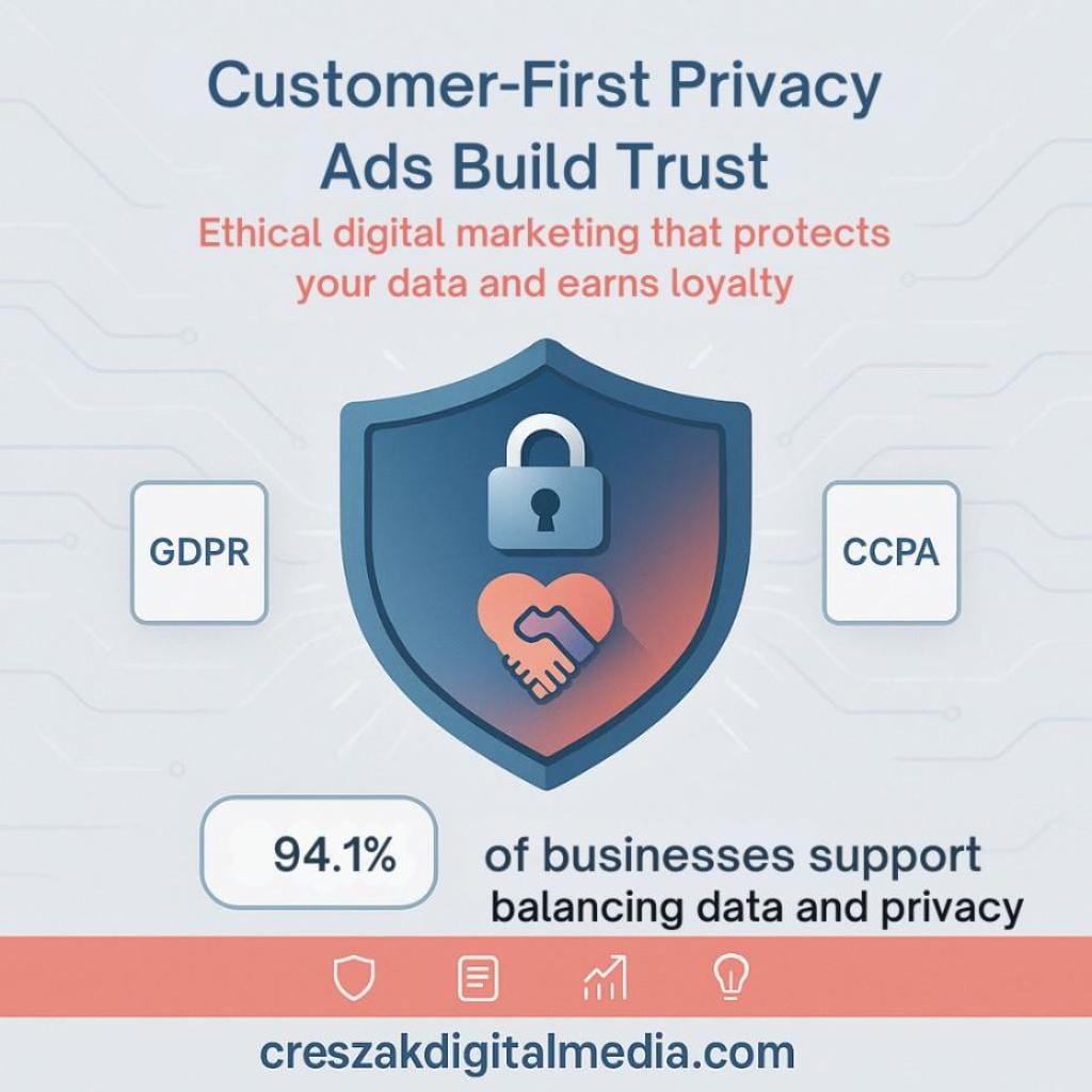 customer-first privacy ads that build trust CresZak Digital Media highlights customer-first privacy ads within Digital Marketing Services.
