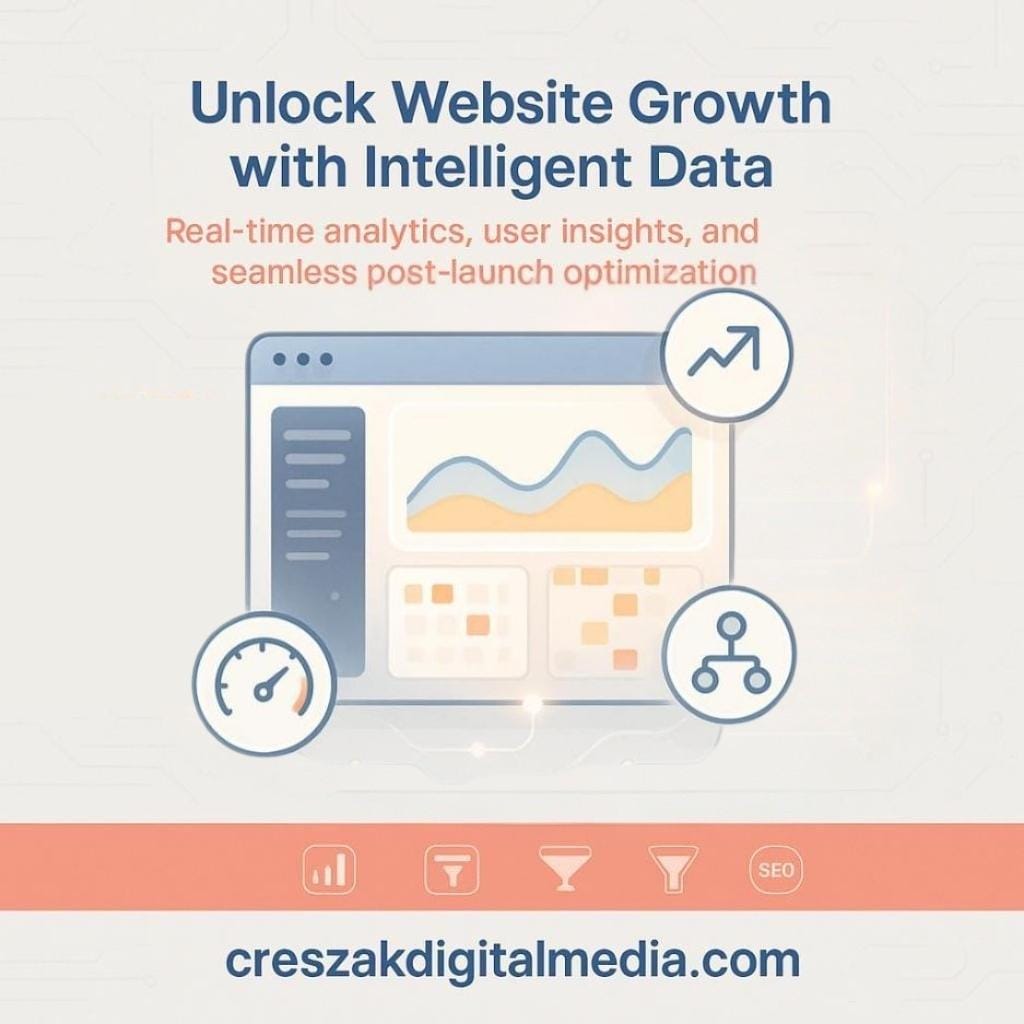 data driven web design evolution post launch analytics CresZak Digital Media Web Design Services using data-driven insights for post-launch improvements.