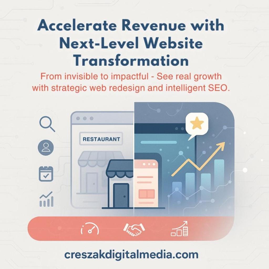 how small businesses achieve growing revenue through website transformation How small businesses grow revenue with CresZak Digital Media WordPress Web Design Company
