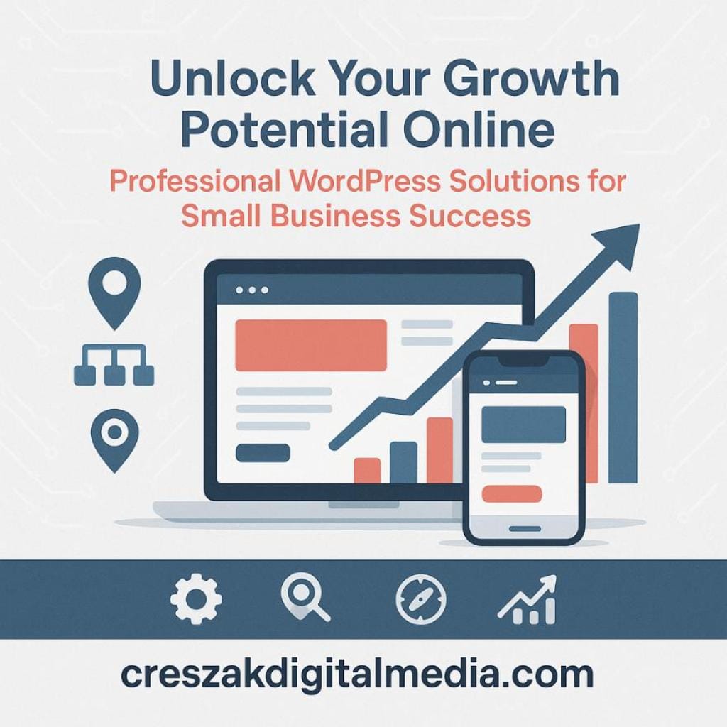 unlocking digital growth through professional wordpress solutions CresZak Digital Media unlocking digital growth as a trusted WordPress Web Design Company