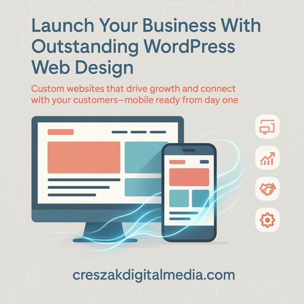 wordpress web design company build your business online today CresZak Digital Media WordPress Web Design Company helping businesses build their online presence