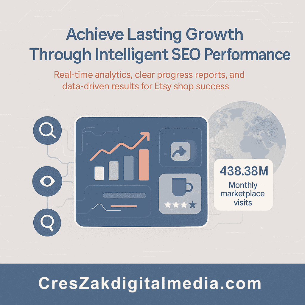CresZak Digital Media achieving lasting results with intelligent monitoring in Etsy Seo Services