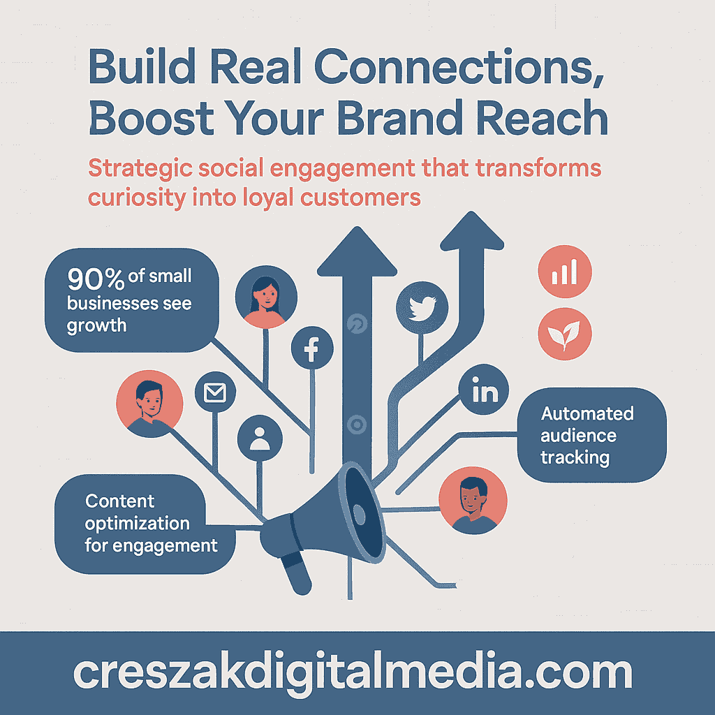 Building brand awareness through strategic engagement using Social Media Marketing Services from CresZak Digital Media