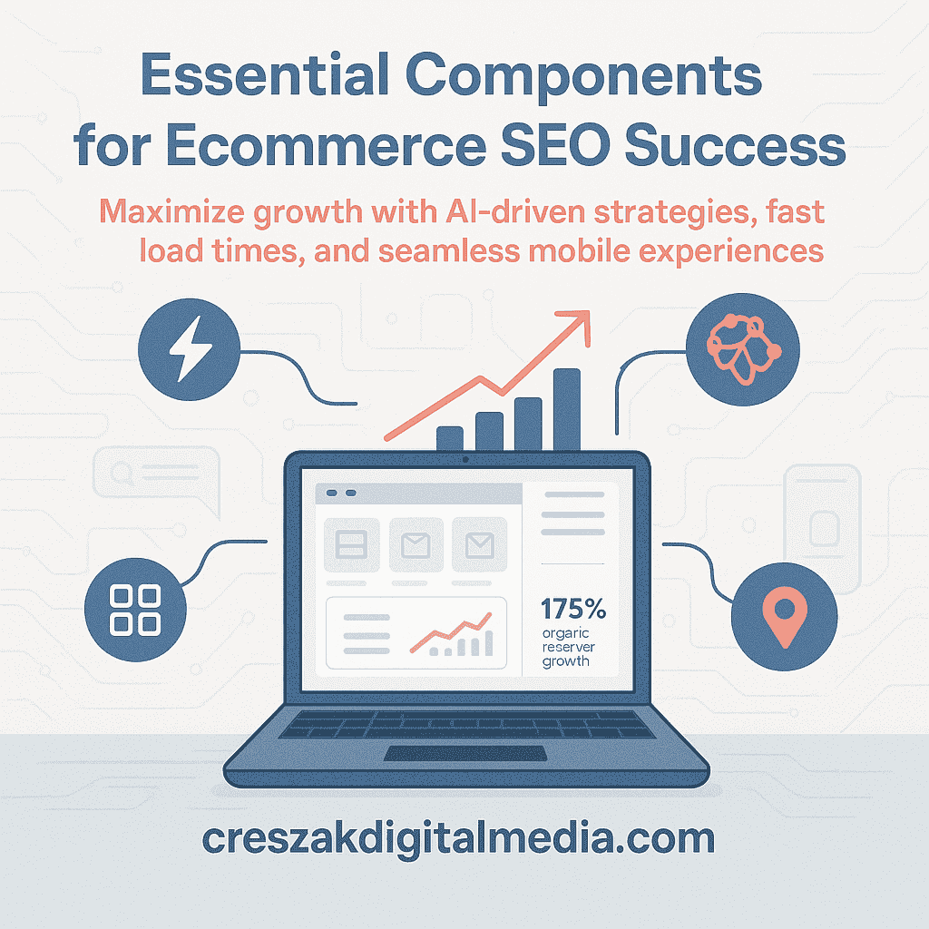 CresZak Digital Media outlining essential components of high-performing Ecommerce Seo Services
