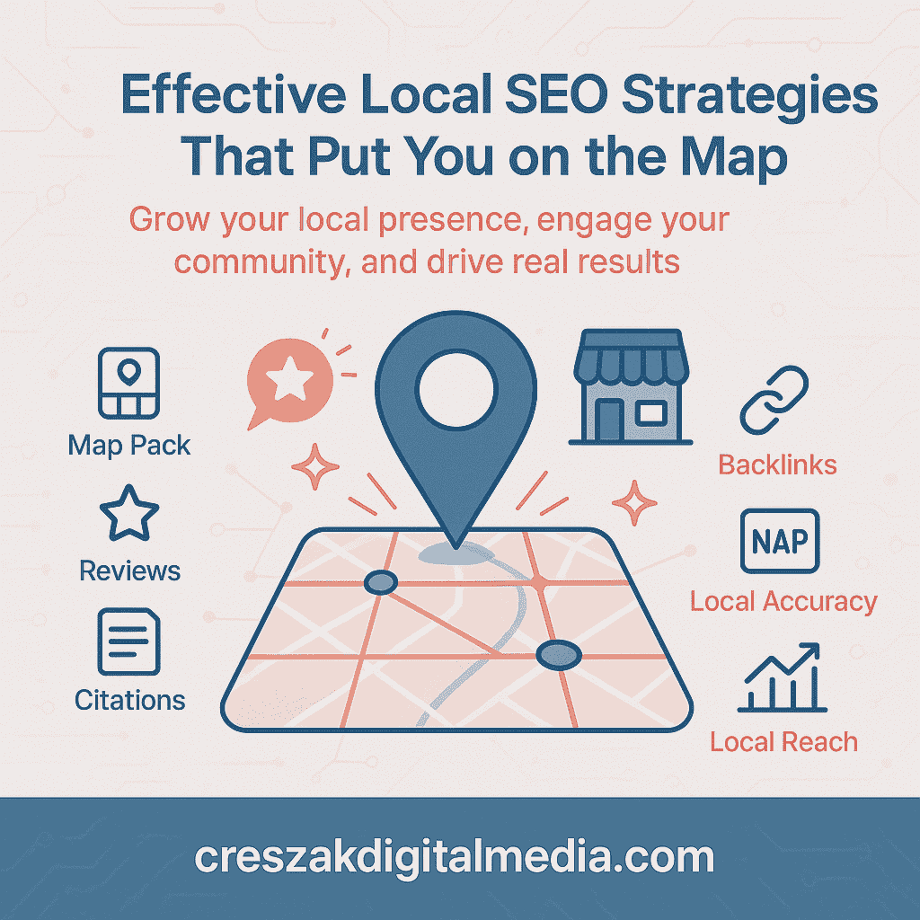 CresZak Digital Media outlining essential elements of high-performing Local Seo Services strategies