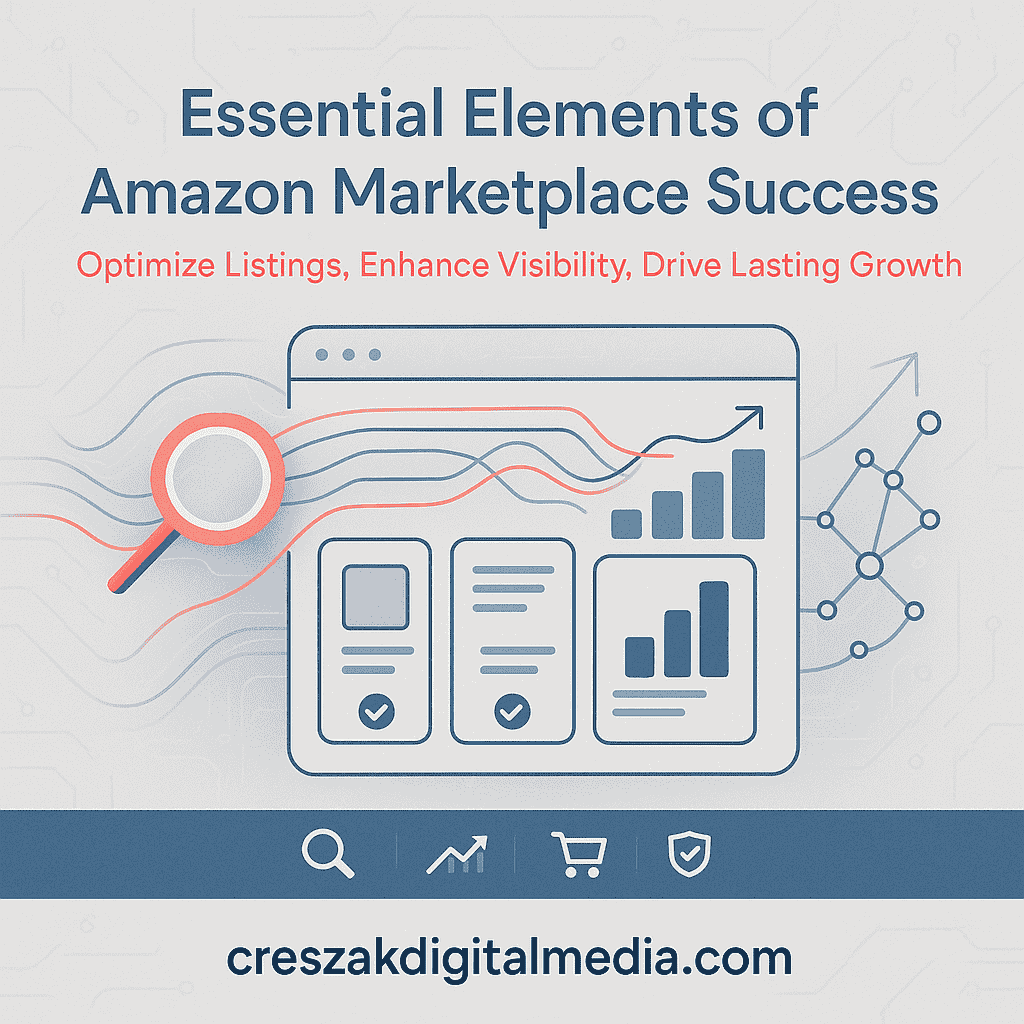 CresZak Digital Media outlining essential elements of effective Amazon SEO Services optimization