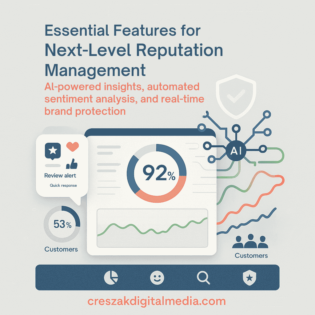 Essential features of modern tools used in Reputation Management Services by CresZak Digital Media
