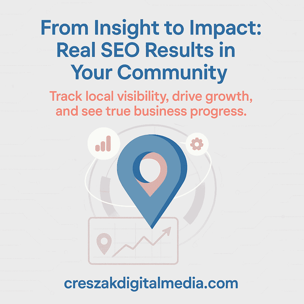 CresZak Digital Media implementing and measuring performance-focused Local Seo Services tactics