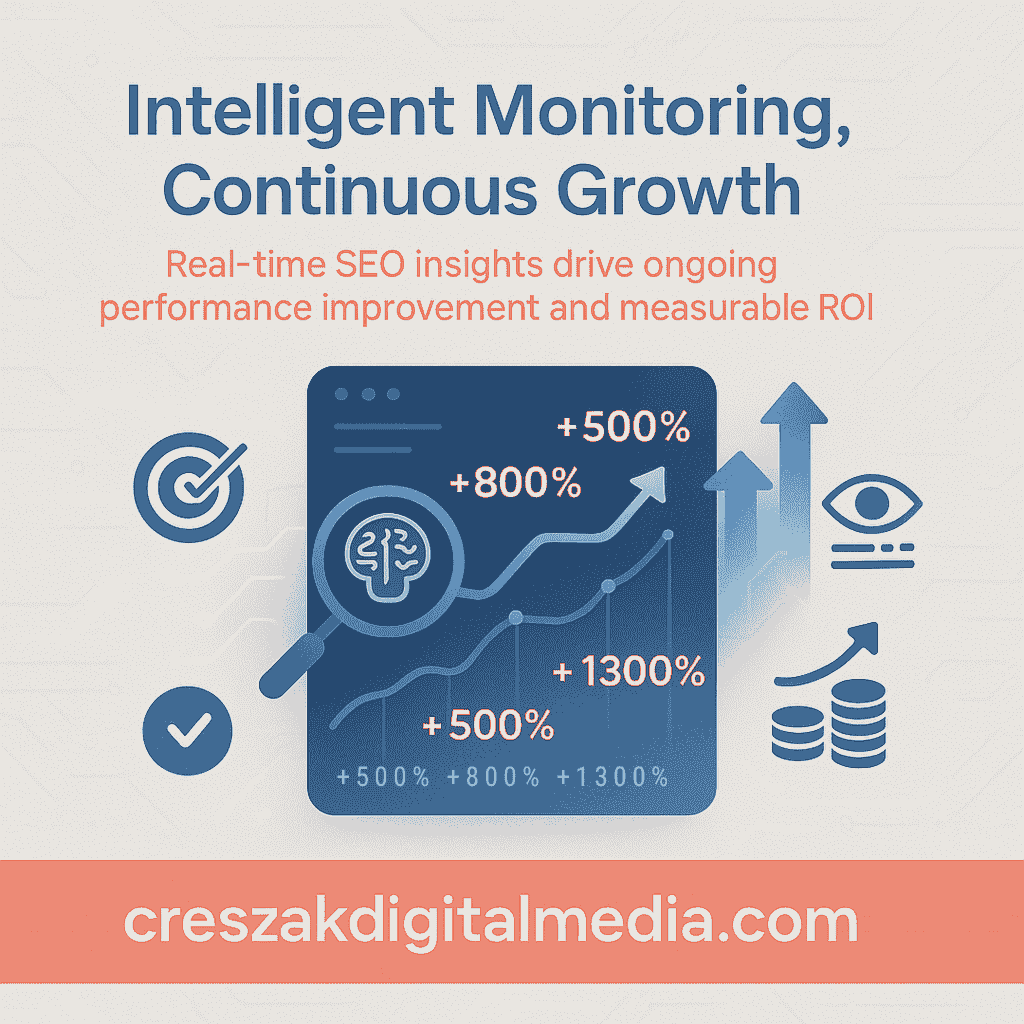 CresZak Digital Media applying intelligent monitoring for continuous Website Seo Services improvement