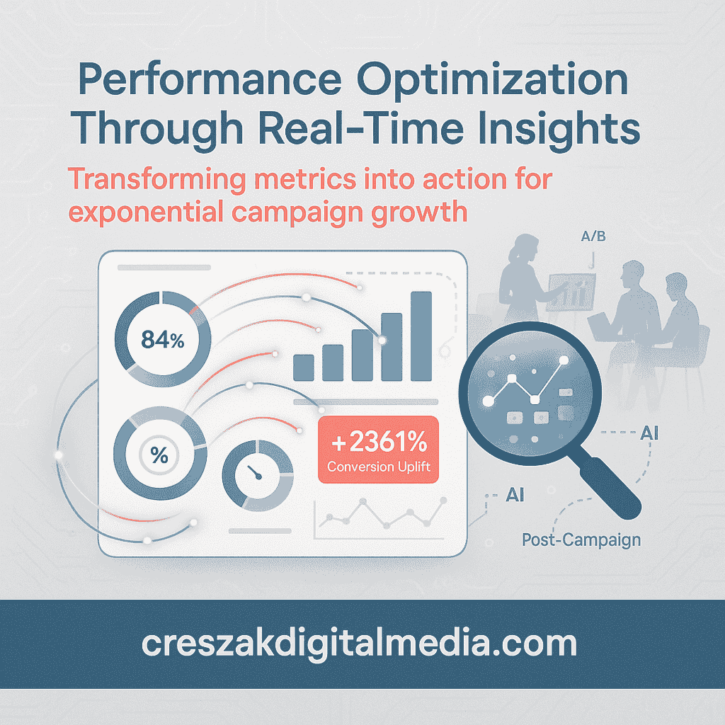 Performance optimization through real-time insights provided by an Email Marketing Agency, CresZak Digital Media