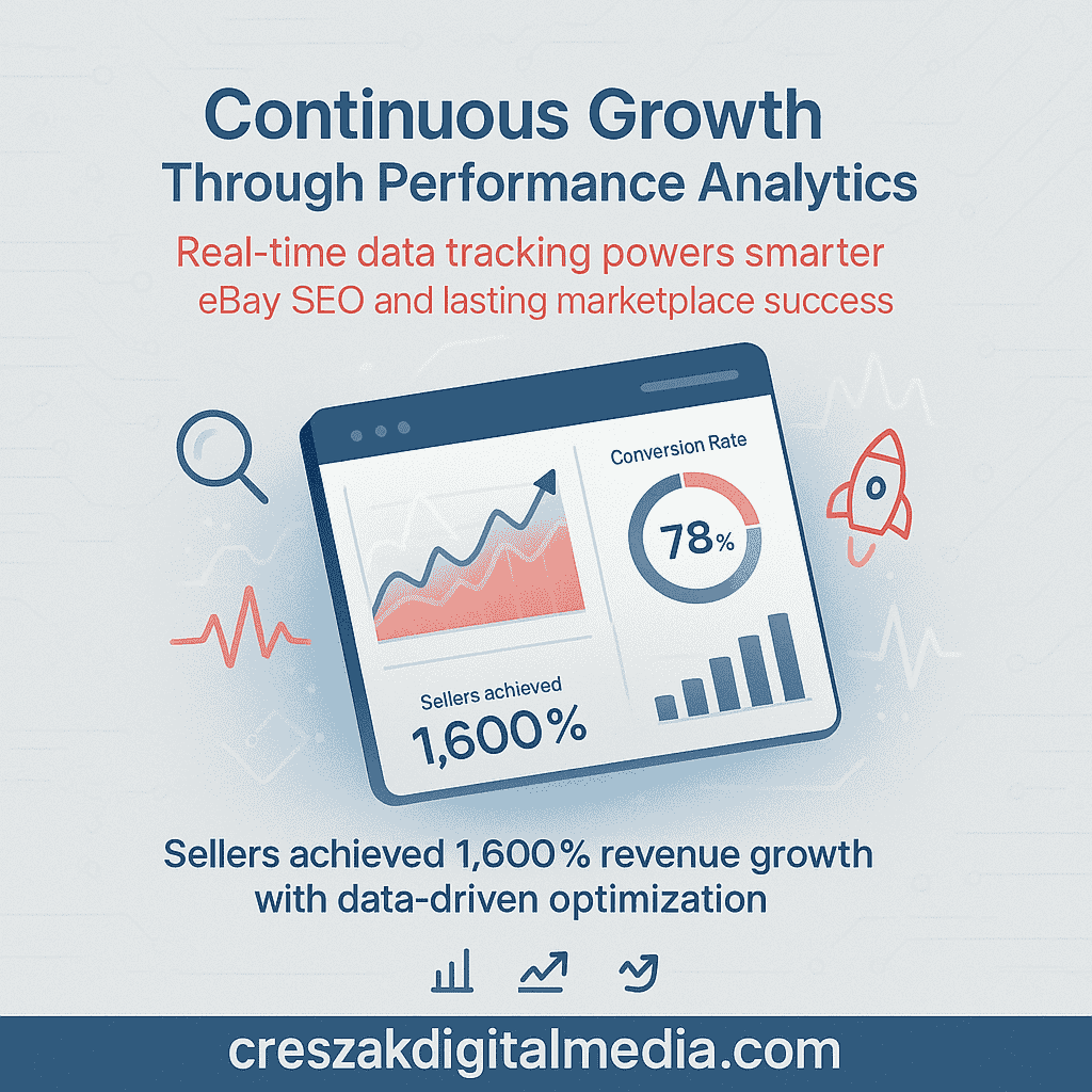 CresZak Digital Media using performance tracking tools to optimize Ebay Seo Services continuously