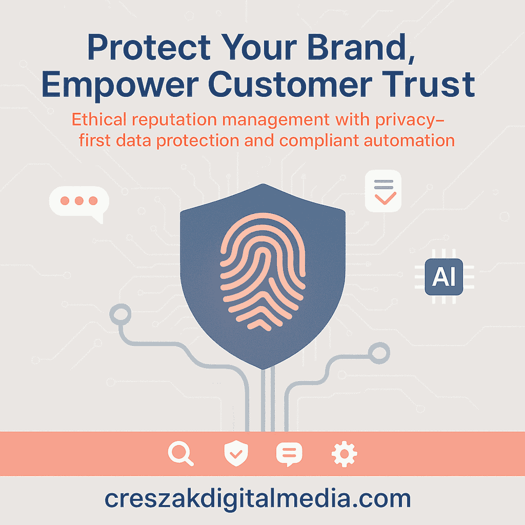 Protecting your brand while honoring customer rights with ethical Reputation Management Services by CresZak Digital Media