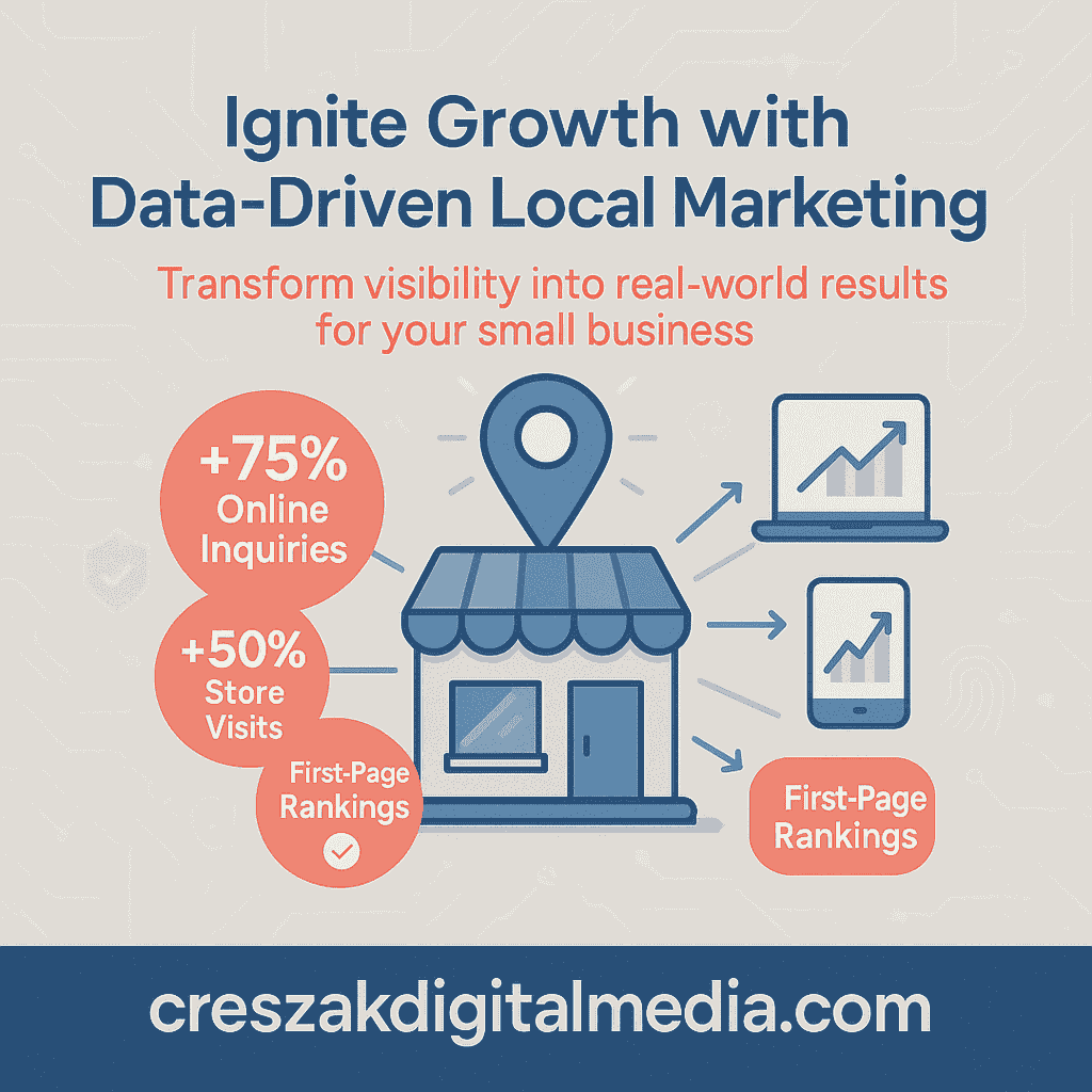 CresZak Digital Media driving small business success with data-driven Local Seo Services