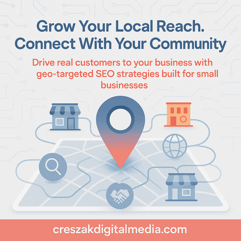 CresZak Digital Media explaining Local Seo Services tailored for small business visibility and growth