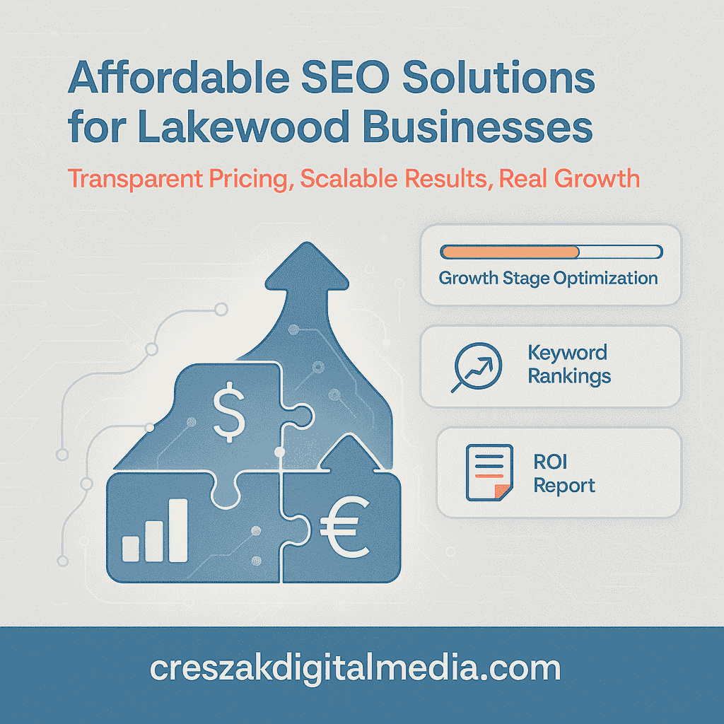 Affordable SEO Services in Lakewood with accessible investment options by CresZak Digital Media for scalable growth