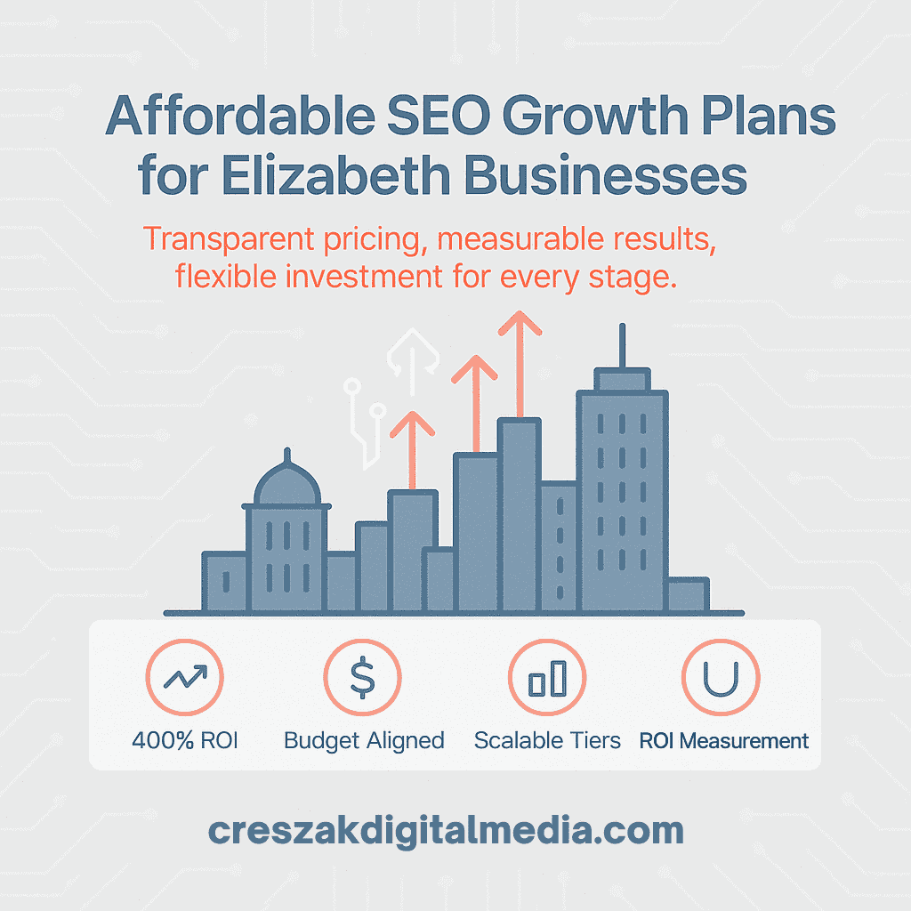 affordable investment plans designed for elizabeth business growth Affordable SEO Services in Elizabeth designed for business growth by CresZak Digital Media using digital marketing strategy