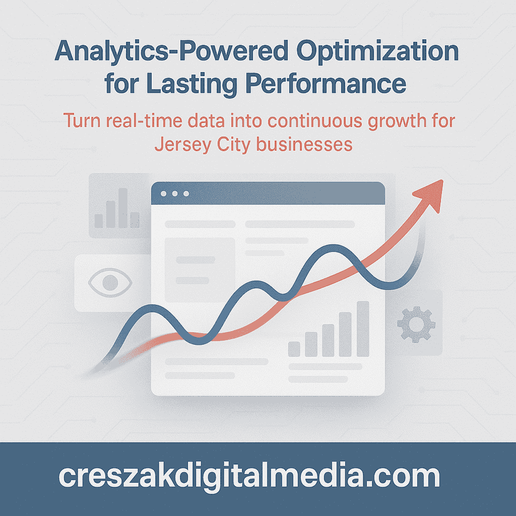 Analytics-driven improvement through Web Design Services in Jersey City by CresZak Digital Media using performance tracking and conversion optimization