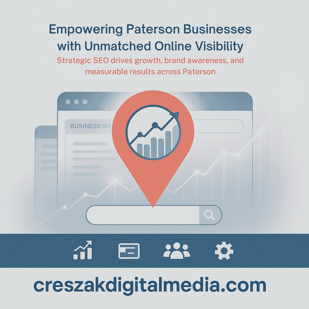 building brand awareness through strategic search optimization in paterson SEO Services in Paterson building brand awareness through strategic search optimization by CresZak Digital Media