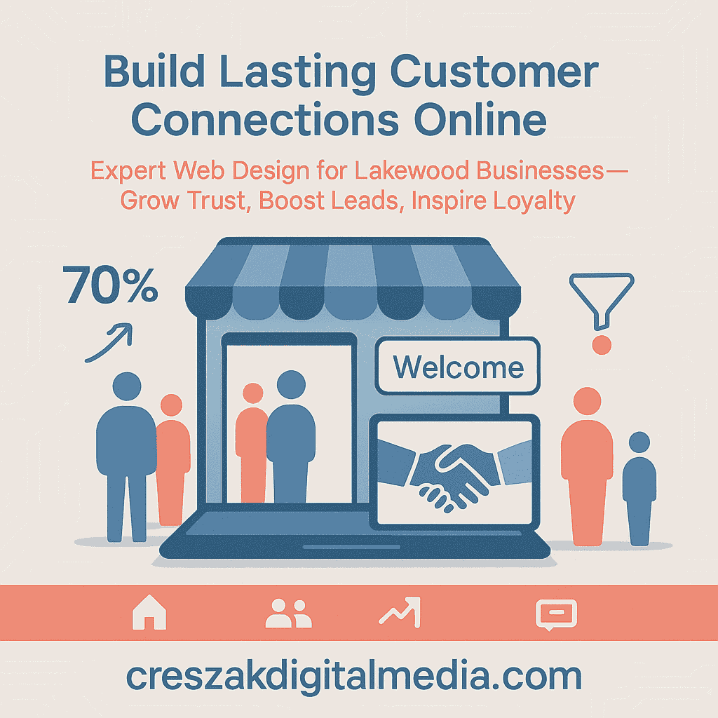 building customer connections through professional web design Building customer connections with Web Design Services in Lakewood through responsive website design by CresZak Digital Media