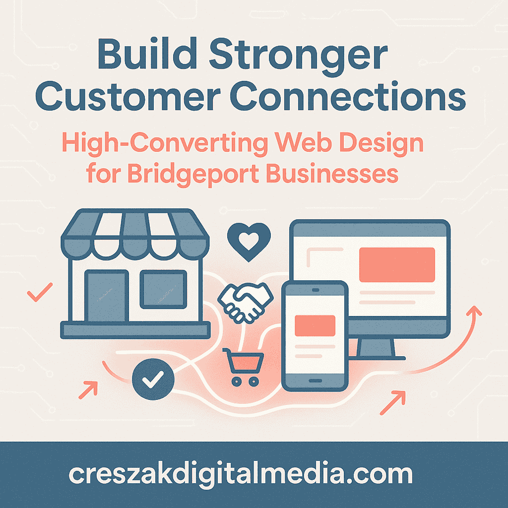 Web Design Services in Bridgeport building customer connections through strategic UX design by CresZak Digital Media for stronger engagement