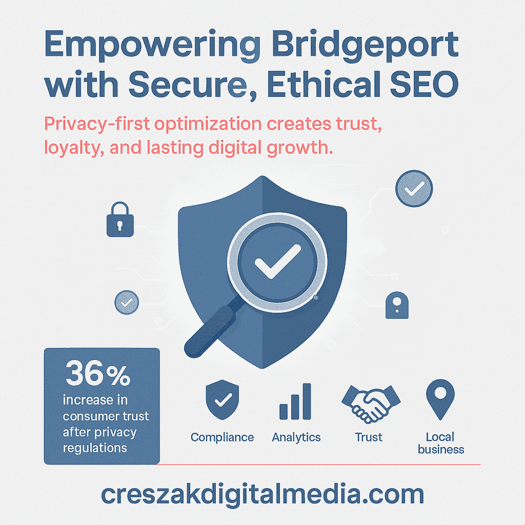 building trust through ethical and secure seo practices for bridgeport businesses Ethical and secure SEO Services in Bridgeport building business trust through white hat optimization by CresZak Digital Media for sustainable growth