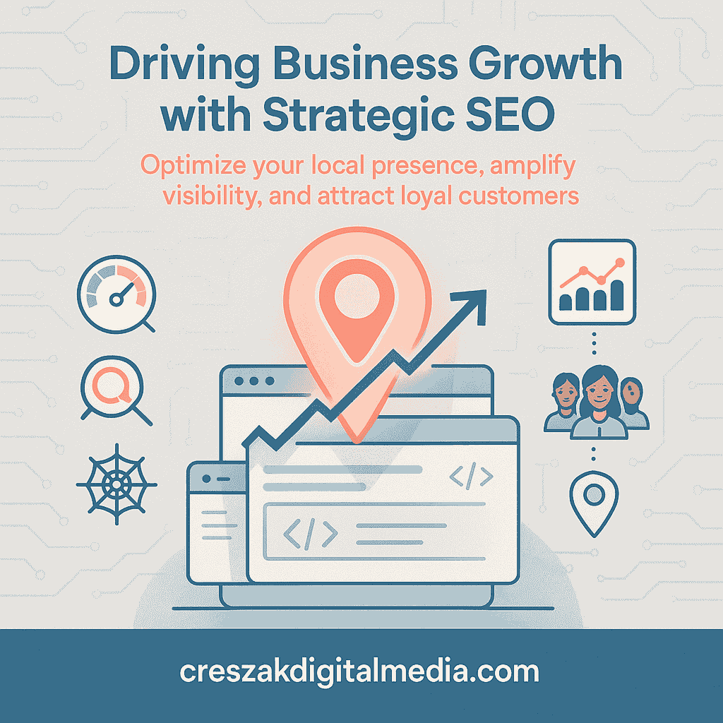core elements that make seo services effective for business growth Core elements of effective SEO Services in Bridgeport for business growth explained by CresZak Digital Media with search ranking optimization focus